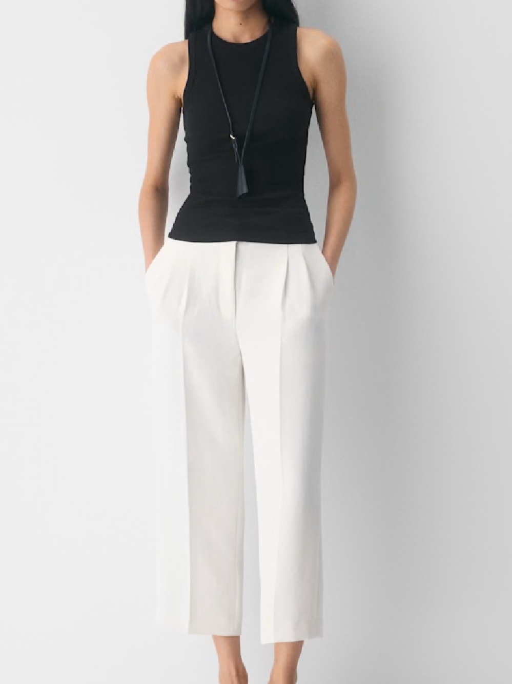 Wilfred Crop Effortless Pants Light Birch